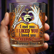 Load image into Gallery viewer, Soulmates Forever Round Glass - Personalized Gift for Couples Glass PopCulturePrints
