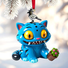 Load image into Gallery viewer, Embrace the Whimsy: Blue Mischief Cat Acrylic Ornament - Personalized Christmas Gift for Cat Lovers and Friends Ornament PopCulturePrints
