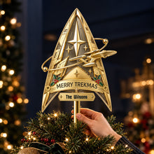 Load image into Gallery viewer, Deep Space Acrylic Christmas Tree Topper - Personalized Christmas Gifts 09HUDT021026 Ornament PopCulturePrints
