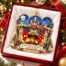 Load image into Gallery viewer, Celebrate Your Love: Our First Christmas as Mr. &amp; Mrs. - Personalized Newly Married Couple Ornament
