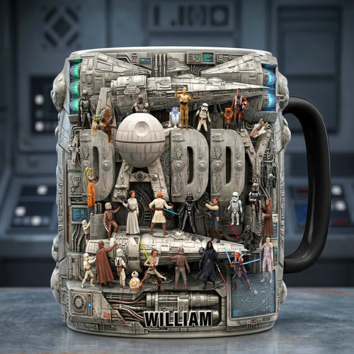 “Out Of This World” Magic Mug - Personalized Gift for Dad Coffee Mug PopCulturePrints