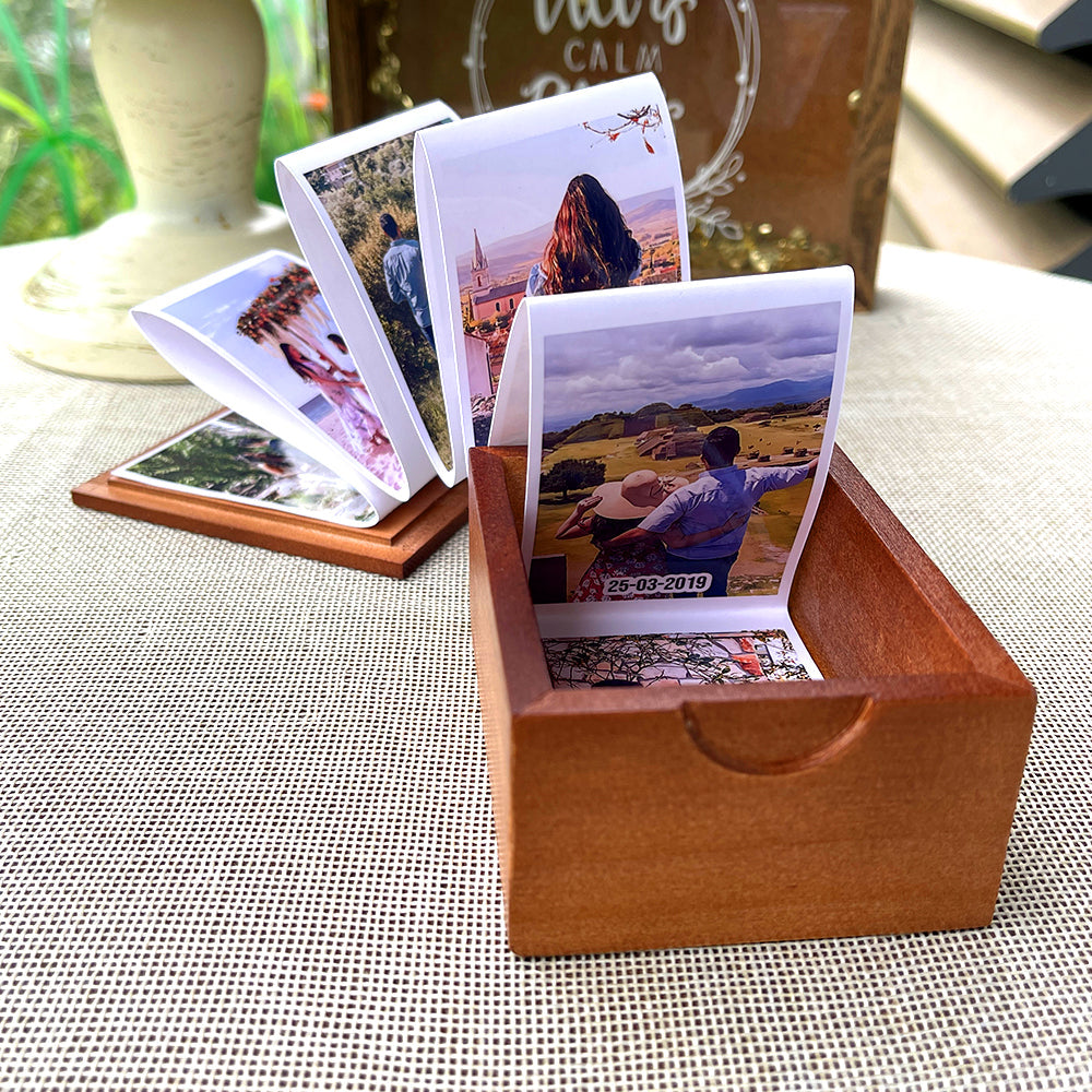 Custom Photo Wooden Box - 'Loved You Since The Day We Met' Anniversary Gift Wooden Photo Box PopCulturePrints