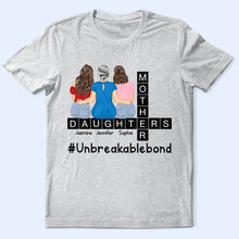 Load image into Gallery viewer, Unbreakable Bond: A Personalized T-Shirt for Moms, Daughters, and Grandmas T-shirt PopCulturePrints
