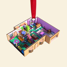 Load image into Gallery viewer, Custom Movie Lover Christmas Ornament - Isometric Room Design Ornament PopCulturePrints
