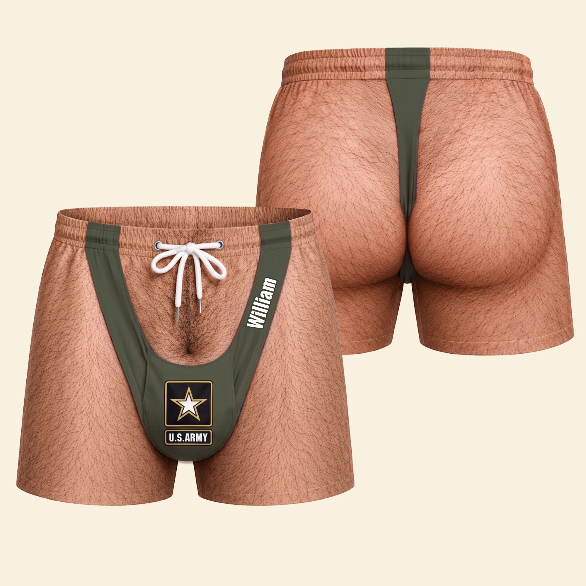 Celebrate Your Service With Humor! Hilarious Vacation Military Men's Shorts - Personalized Gifts For Veterans