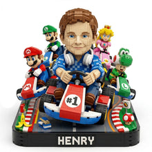 Load image into Gallery viewer, "Race to Fun: A Personalized Adventure!" - Custom Photo Adventurous Race Shaped Plaques PopCulturePrints

