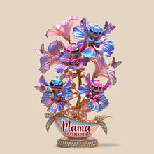 Load image into Gallery viewer, “Mama of Blue Aliens, a Universe of Love!” - Acrylic Plaque, Personalized Gift for Moms and Grandmas Shaped Plaques PopCulturePrints
