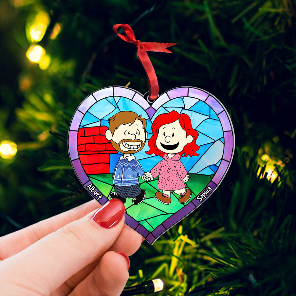 Personalized Christmas Ornament for Couples - Unique Holiday Gift & Valentine's Day Gifts Ornament PopCulturePrints
