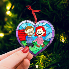 Load image into Gallery viewer, Personalized Christmas Ornament for Couples - Unique Holiday Gift &amp; Valentine&#39;s Day Gifts Ornament PopCulturePrints
