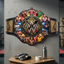 Load image into Gallery viewer, Keep Time with Power: Arena Fighter Champions Personalized Wall Clock - Unique Gift for WWE Fans and Collectors Hanging Wall Clock PopCulturePrints

