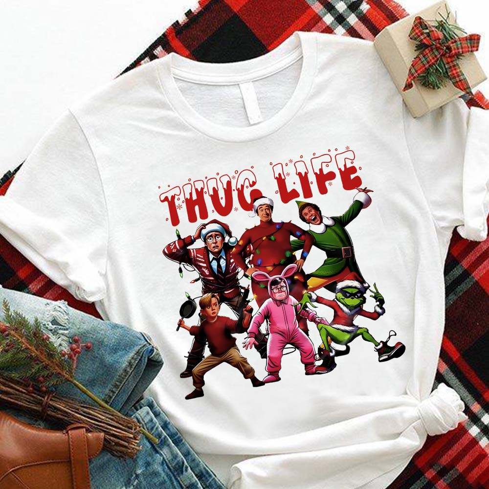 Thug Life Christmas Sweatshirt Shirts PopCulturePrints