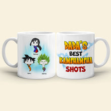 Load image into Gallery viewer, Dad&#39;s Best Kamehameha Shots - Personalized Funny Mug Coffee Mug PopCulturePrints
