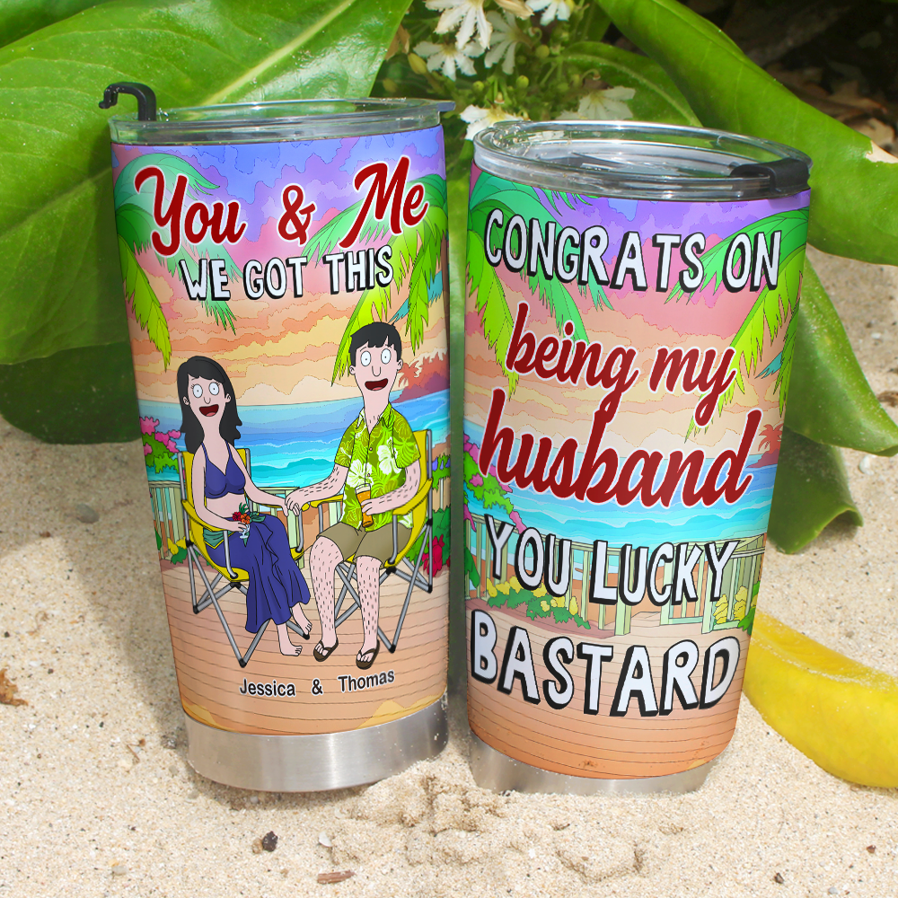 You & Me, We Got This - Personalized Tumbler for Husband Tumbler Cup PopCulturePrints