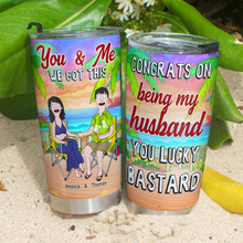 Load image into Gallery viewer, You &amp; Me, We Got This - Personalized Tumbler for Husband Tumbler Cup PopCulturePrints
