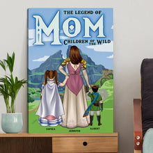 Load image into Gallery viewer, The Legend Of Mom - Personalized Canvas Print for the Super Mom Poster &amp; Canvas PopCulturePrints
