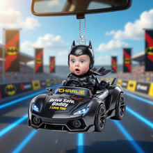 Load image into Gallery viewer, “Drive Safe, Daddy! I Love You” - Custom Car Ornament - Gift for Dads and Grandpas Ornament PopCulturePrints

