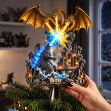 Load image into Gallery viewer, "Unleash the Monster Within" - Personalized Christmas Tree Topper - Perfect for Fans of Pop Culture
