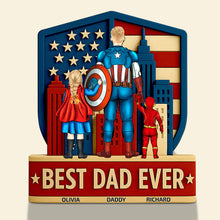 Load image into Gallery viewer, Best Dad Ever Acrylic Plaque - A Personalized Gift for Dads, Grandpas, and More! Shaped Plaques PopCulturePrints
