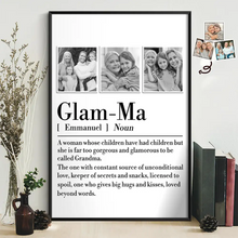 Load image into Gallery viewer, Glam-Ma: A Constant Source Of Unconditional Love - Custom Personalized Poster Poster PopCulturePrints
