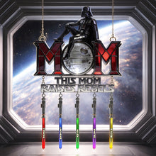 Load image into Gallery viewer, "This Mom Raises Rebels" - Personalized Suncatcher for Moms, Perfect Gift for Any Occasion Ornament PopCulturePrints
