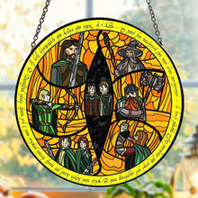 Load image into Gallery viewer, Personalized Fantasy Novel &amp; Movie Inspired Stained Glass Ornament - Various Locations Suncatcher
