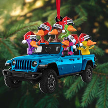 Load image into Gallery viewer, Custom Christmas Duck And Truck Personalized Ornament
