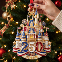 Load image into Gallery viewer, "Celebrate 250 Years of Freedom - Personalized Christmas Ornament"
