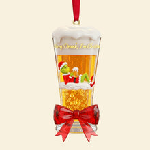 Load image into Gallery viewer, Merry Drunk I&#39;m Christmas - Personalized Funny Christmas Ornament for Drinking Lovers Ornament PopCulturePrints
