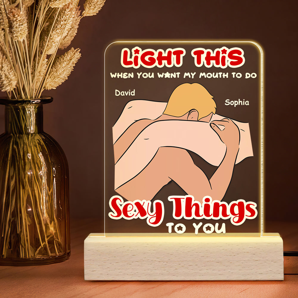 Personalized LED Light for Couples - Make Love Glow Led Night Light PopCulturePrints