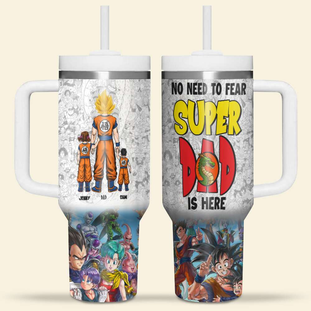Super Mom Personalized Tumbler - Anime-Inspired Gift for Mother's Day Tumbler Cup PopCulturePrints