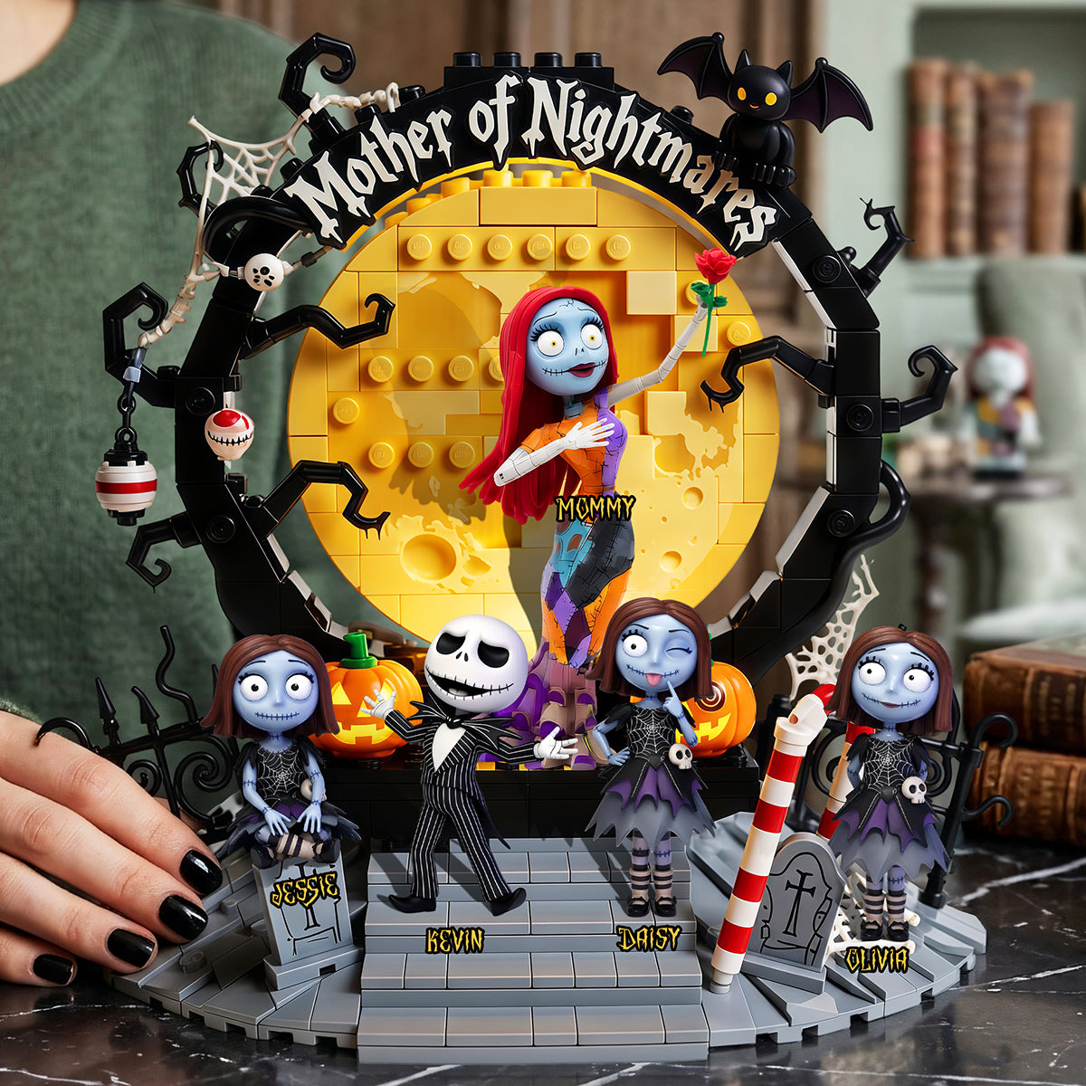 “Every Mom Is A Little Spooky!” - Spooky Mom And Kids Acrylic Plaque - Personalized Gift For Moms, Grandmas, and Kids Shaped Plaques PopCulturePrints