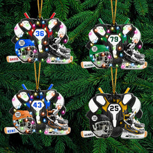 Load image into Gallery viewer, Custom Ice Hockey Fans Ornament - Personalized Gift Ornament PopCulturePrints
