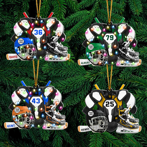 Custom Ice Hockey Fans Ornament - Personalized Gift Ornament PopCulturePrints