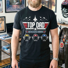 Load image into Gallery viewer, “Top Dad, Dad of 3 Little Wingmen” - Personalized Shirt for Dad - Perfect Gift for Father's Day, Grandpa, and More! Shirts PopCulturePrints
