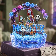 Load image into Gallery viewer, “Celebrating Spooky Moments” - Spooky Mom And Kids Acrylic Plaque - Personalized Gift for Mothers, Grandmas and Kids Shaped Plaques PopCulturePrints
