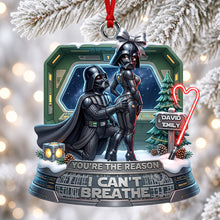 Load image into Gallery viewer, You're the Reason I Can't Breathe - Dark Love Ornament | Personalized Gift for Couples
