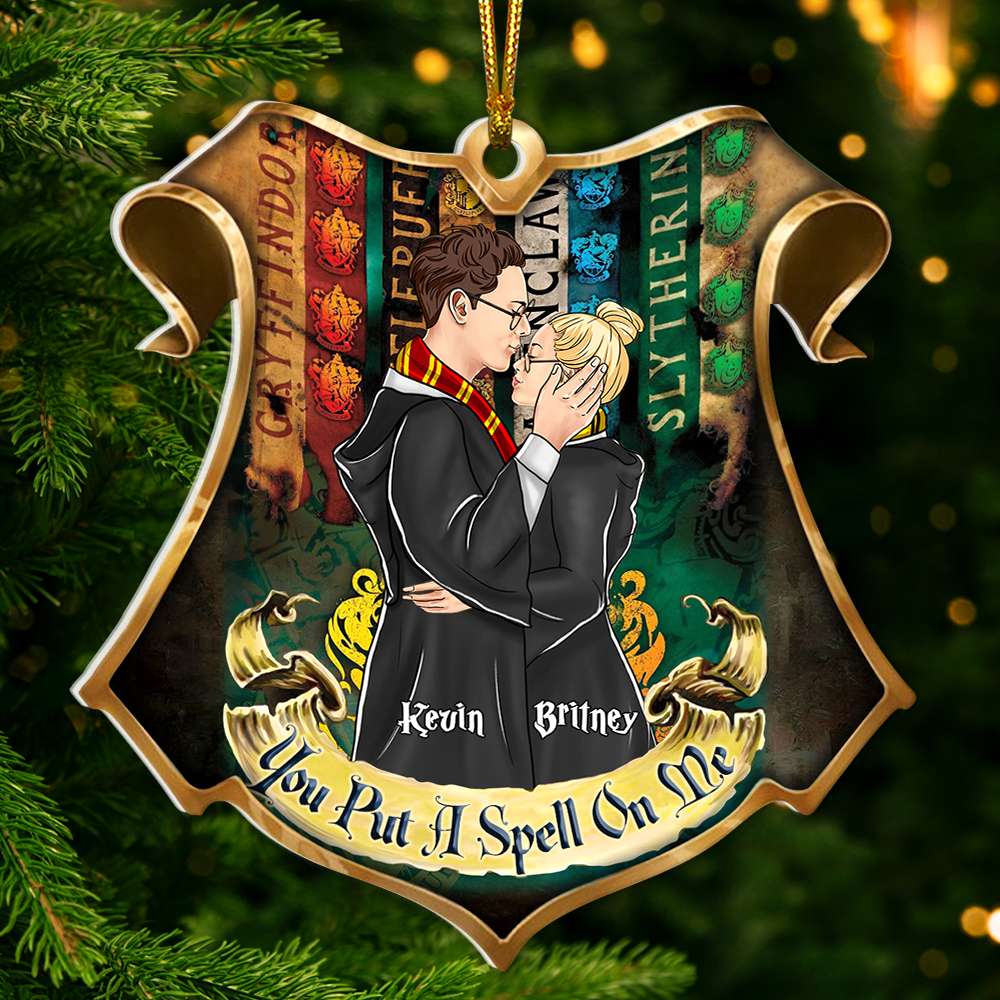 Personalized Christmas Ornament for Couples - You Put A Spell On Me