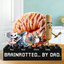 Load image into Gallery viewer, “Brainrotted… By Dad” - Whimsical Personalized Plaque - Custom Gift for Dad, Grandpa, or Any Father Figure Shaped Plaques PopCulturePrints
