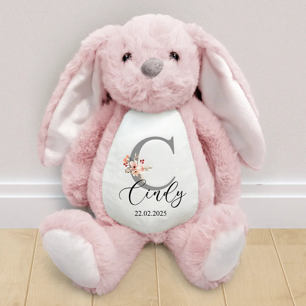 Cherish Every Moment with Your Personalized Bunny - Custom Soft Toy Gift for New Parents, Moms, and Grandmas Soft Toy Bunny PopCulturePrints