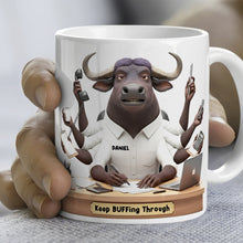 Load image into Gallery viewer, “For Every Overworked Animal, A Sip of Joy” - Funny Overworked Animal Office Coffee Mug - Personalized Gift for Coworkers, Friends, and Family Coffee Mug PopCulturePrints
