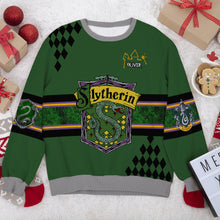 Load image into Gallery viewer, Personalized Gryffindor Ugly Christmas Sweater - Gift for Movie Fans &amp; Book Lovers
