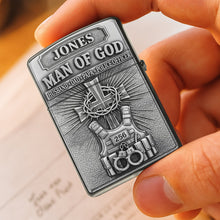 Load image into Gallery viewer, “A Police Officer’s Heart: Man of God” - Personalized Lighter - Unique Gift for Fathers, Husbands, and All Police Officers Lighter PopCulturePrints
