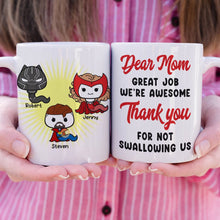 Load image into Gallery viewer, Personalized Superhero Mom Mug - Fun Appreciation Gift Coffee Mug PopCulturePrints
