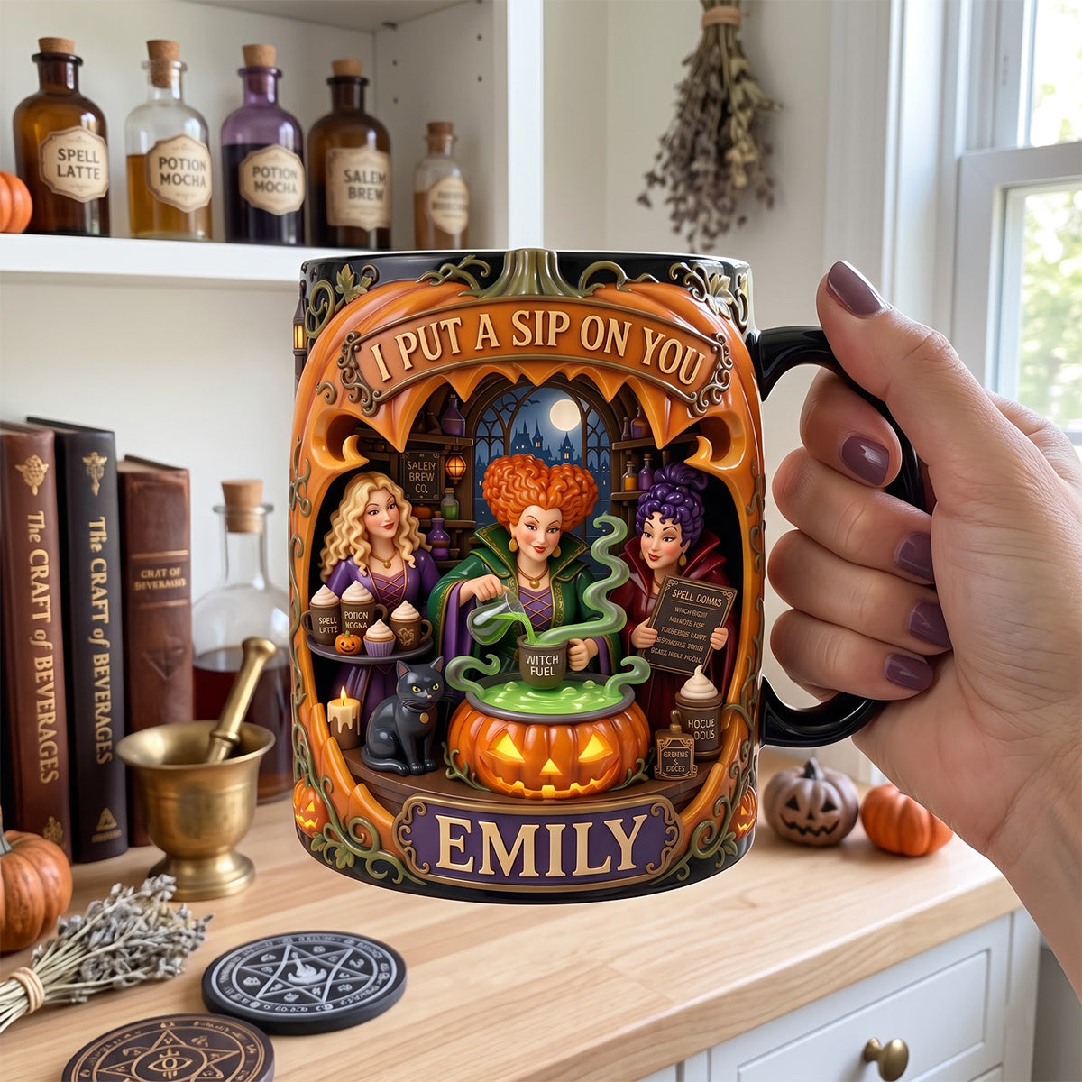 I Put a Sip on You - Personalized Magic Mug for Emily Coffee Mug PopCulturePrints