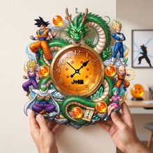 Load image into Gallery viewer, Craft Your Time: Personalized Dragon Ball Z Acrylic Wall Clock - Perfect Gift for Fans and Collectors
