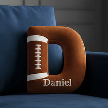 Load image into Gallery viewer, Unique Personalized Alphabet Pillow - Perfect Custom Gift for Kids, Friends, and Sports Lovers Pillow PopCulturePrints

