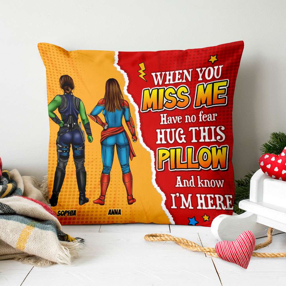 Superhero Hug Pillow - Personalized Gift for Family Pillow PopCulturePrints
