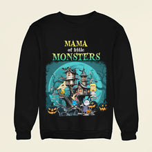 Load image into Gallery viewer, Personalized Mama of Little Monsters Sweatshirt - Custom Names Halloween Design
