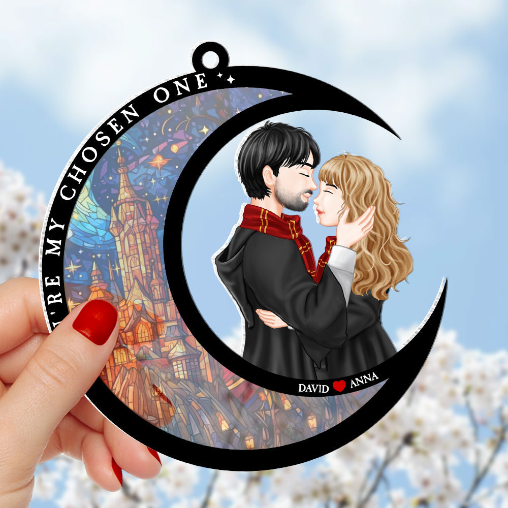 Personalized Magic Castle Couple Ornament - You're My Chosen One