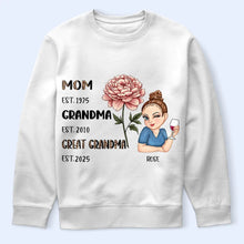 Load image into Gallery viewer, Legend Wife Mom Grandma Birth Month Flower - Personalized T Shirt T-shirt PopCulturePrints
